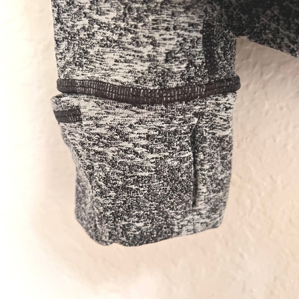 Lululemon Define Jacket Space Dye Black White Full Zip Yoga Athletic Size 10 - Picture 7 of 9